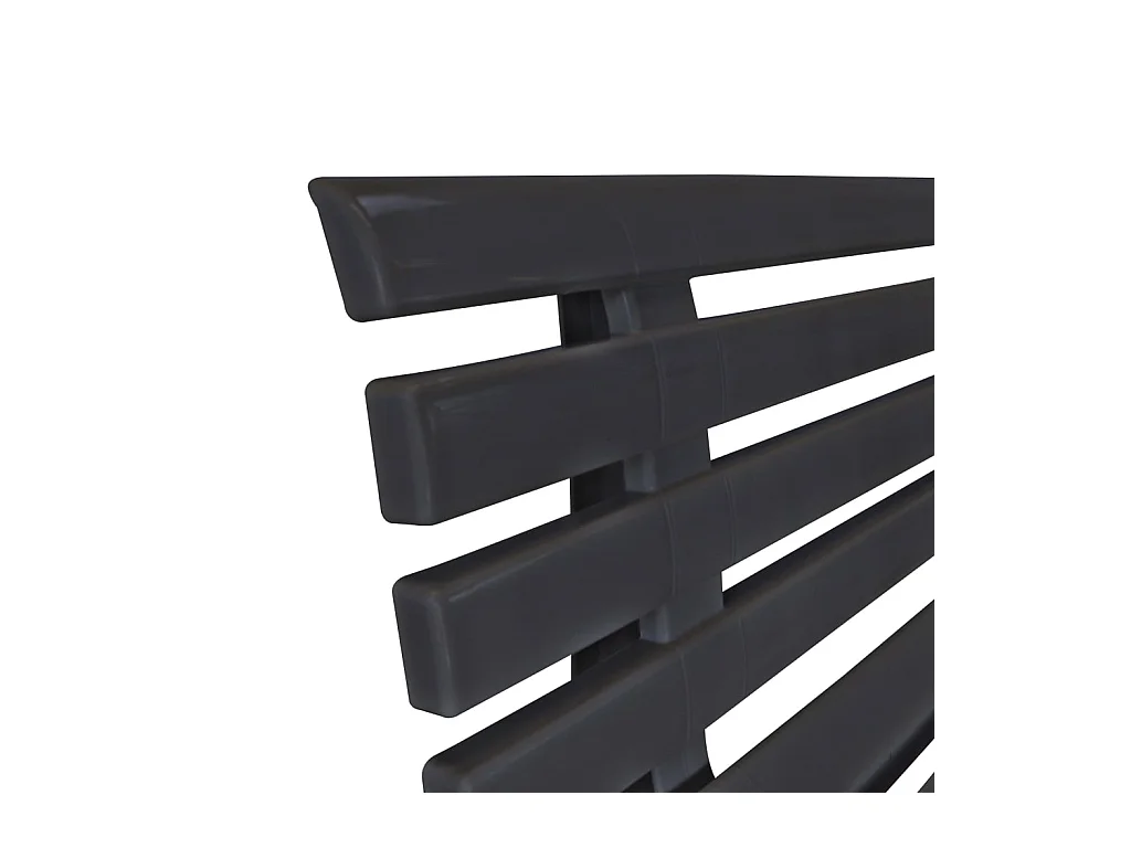 Tuinbank 145,5 cm kunststof antraciet NL296966