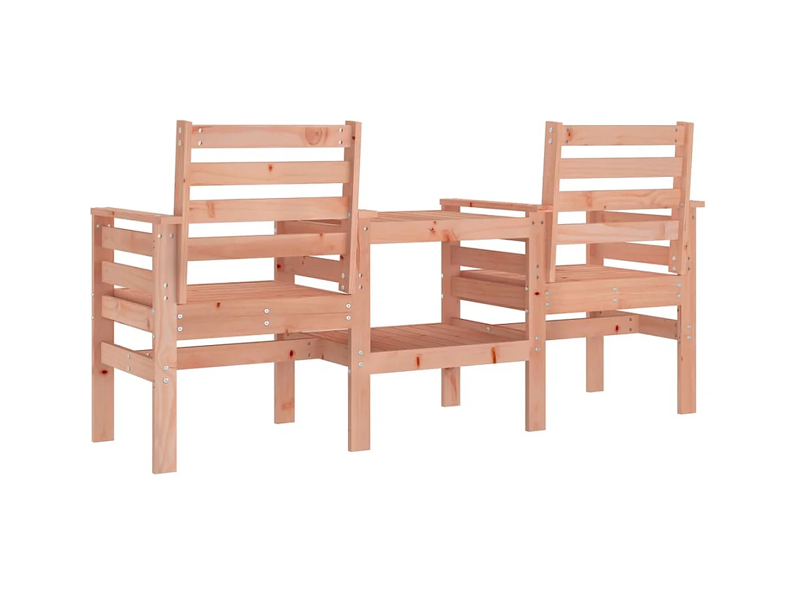 Banc de jardin avec table 2 places bois massif de douglas REO11503