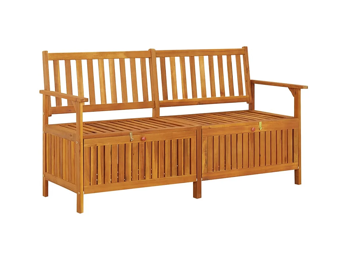 Banc de rangement 148 cm Bois d'acacia solide REO90200