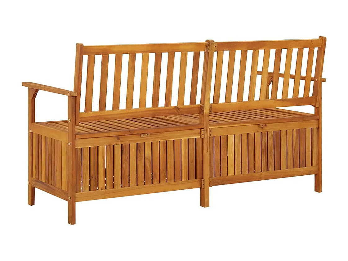 Banc de rangement 148 cm Bois d'acacia solide REO90200