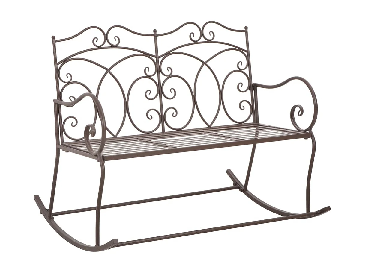 Banc de jardin 104 cm Fer Marron antique REO97145