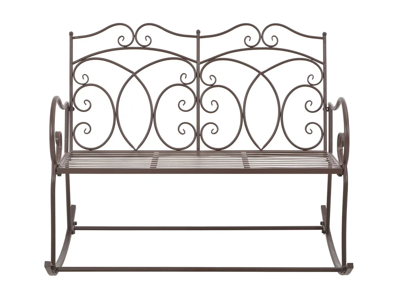 Banc de jardin 104 cm Fer Marron antique REO97145