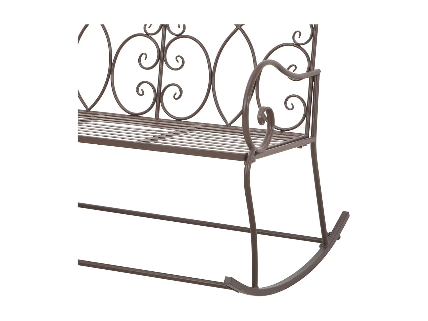 Banc de jardin 104 cm Fer Marron antique REO97145