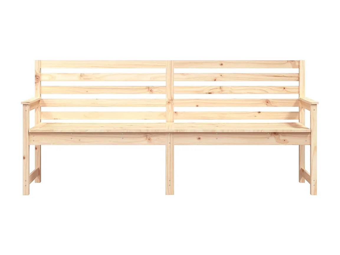 Banc de jardin 203,5x48x91,5 cm bois massif de pin REO64420