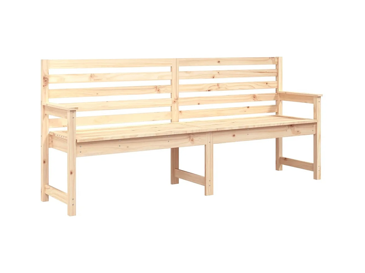 Banc de jardin 203,5x48x91,5 cm bois massif de pin REO64420