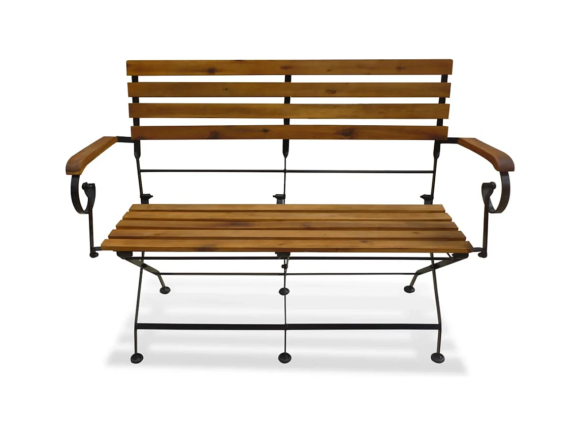 Banco de jardim dobrável 112 cm madeira acácia maciça PT227200