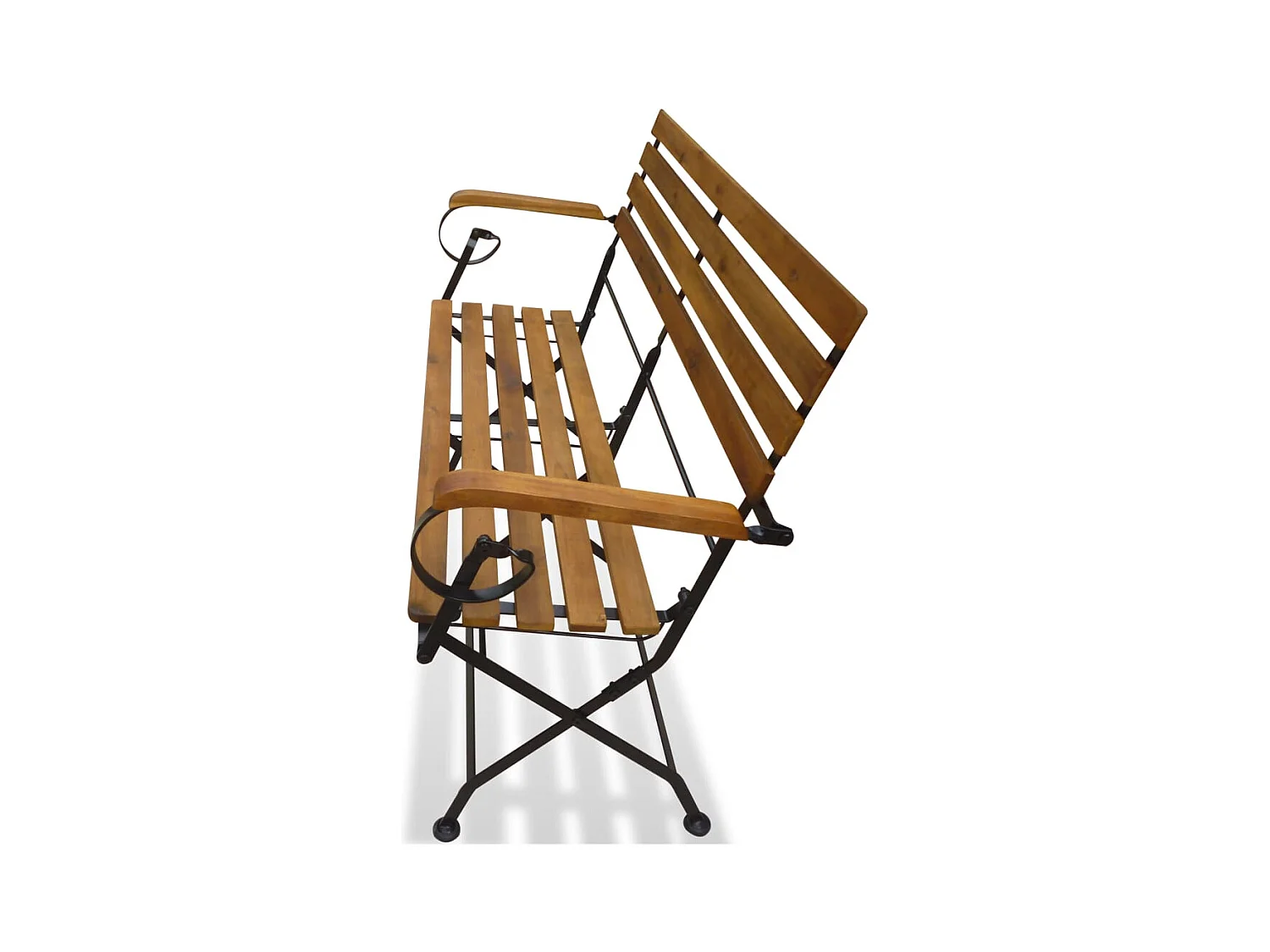 Banco de jardim dobrável 112 cm madeira acácia maciça PT227200