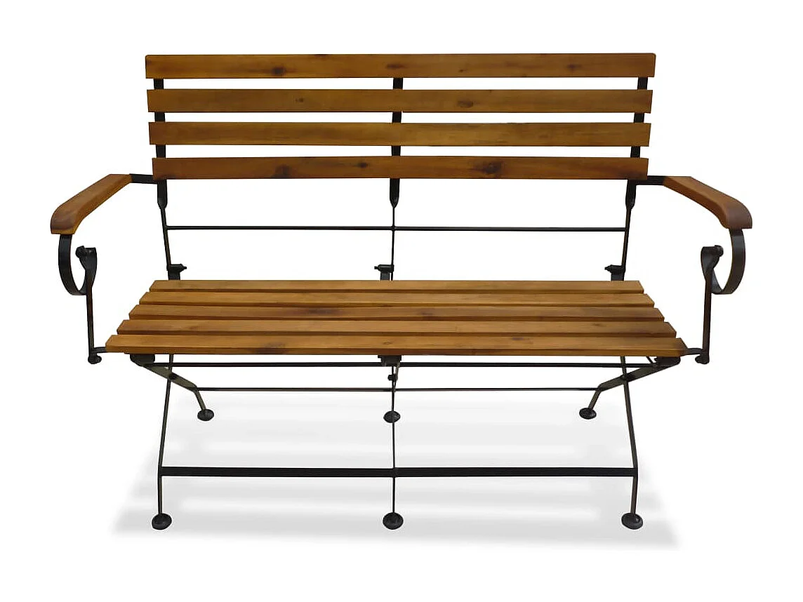 Tuinbank inklapbaar 112 cm massief acaciahout NL119609