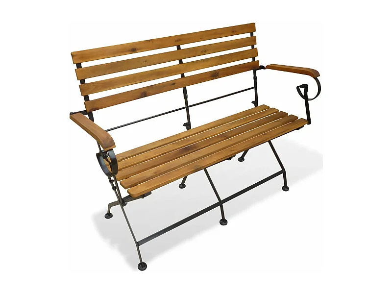 Tuinbank inklapbaar 112 cm massief acaciahout NL119609