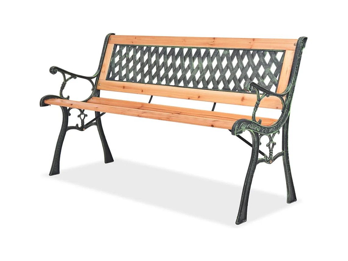 Banc de jardin 122 cm Bois REO70995