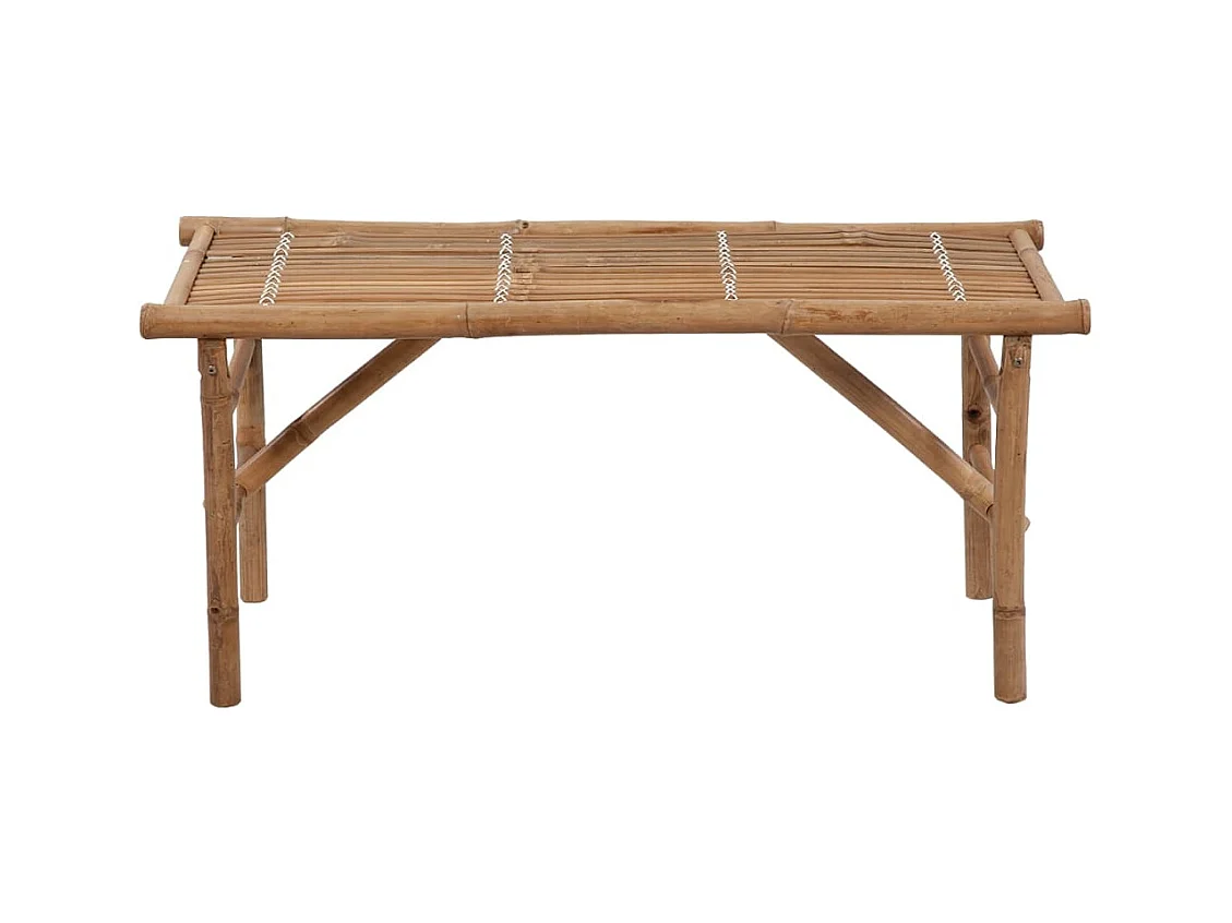 Tuinbank inklapbaar met kussen 118 cm bamboe NL507896