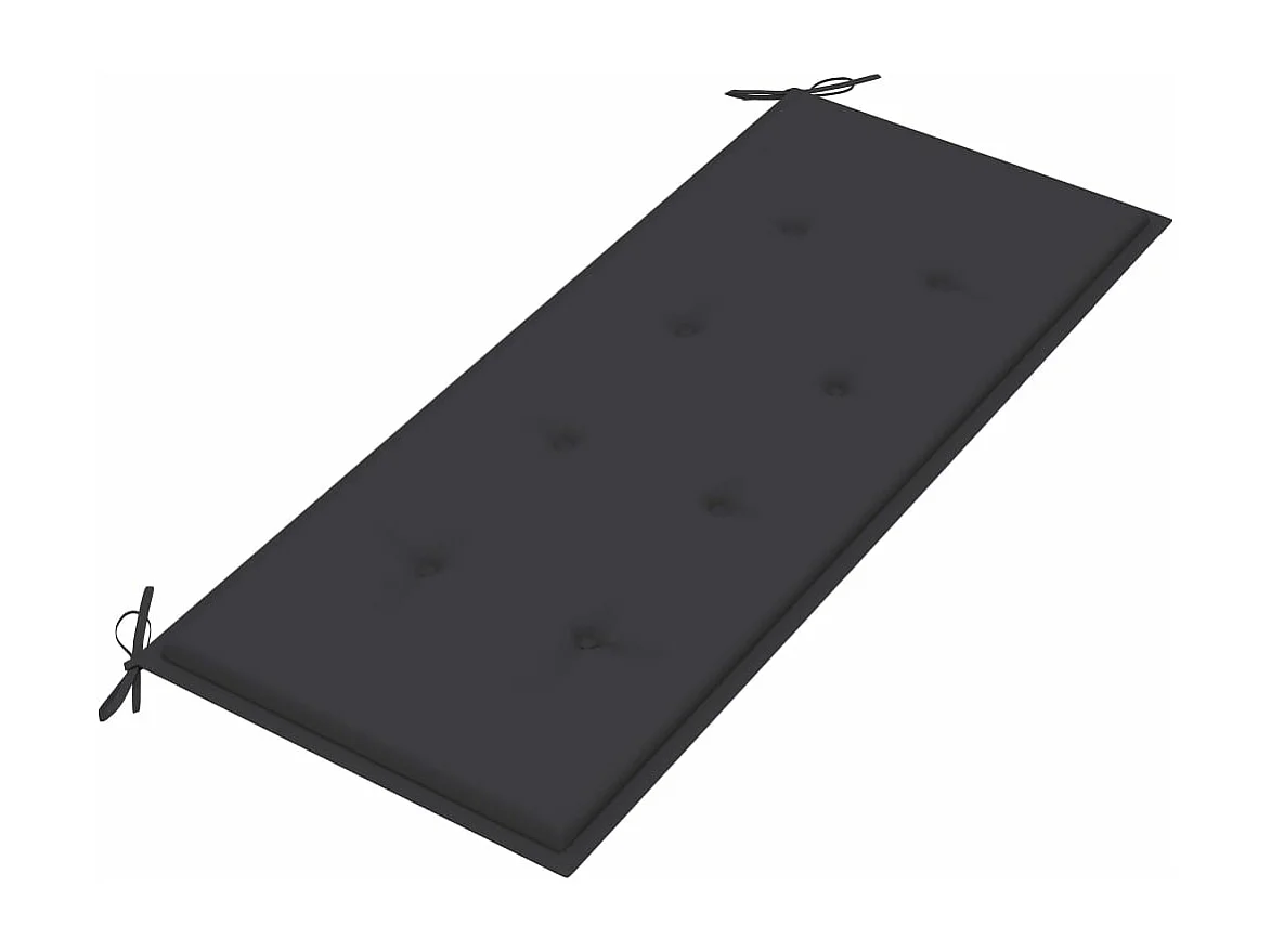 Banco de jardín plegable con cojín bambú 118 cm ES69743