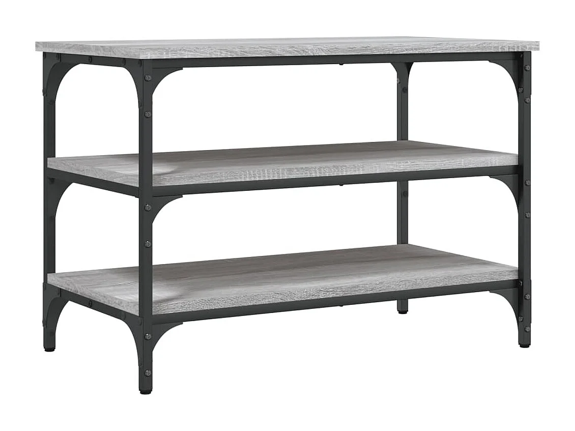 Banc à chaussures sonoma gris 70x38,5x49 cm bois d'ingénierie REO96710
