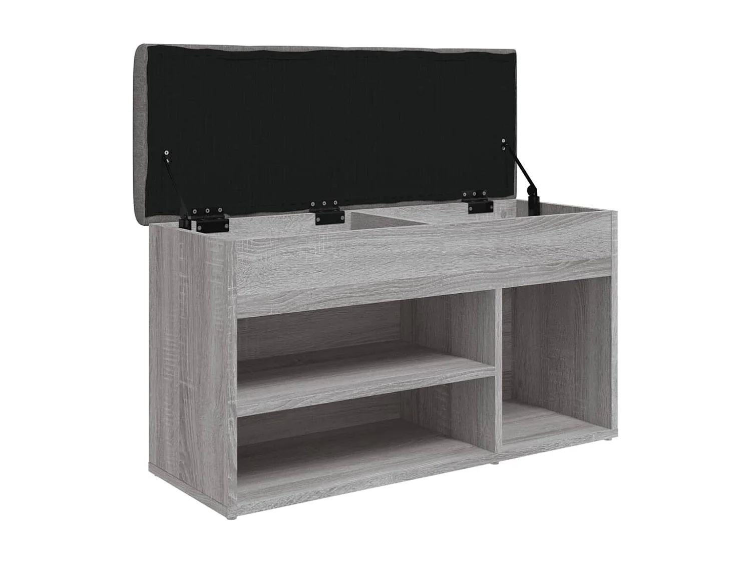 Banco sapateira 82x32x45,5 cm derivados madeira cinzento sonoma PT626591