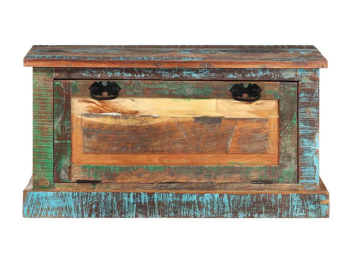 Banc de rangement de chaussures Bois de récupération REO78670