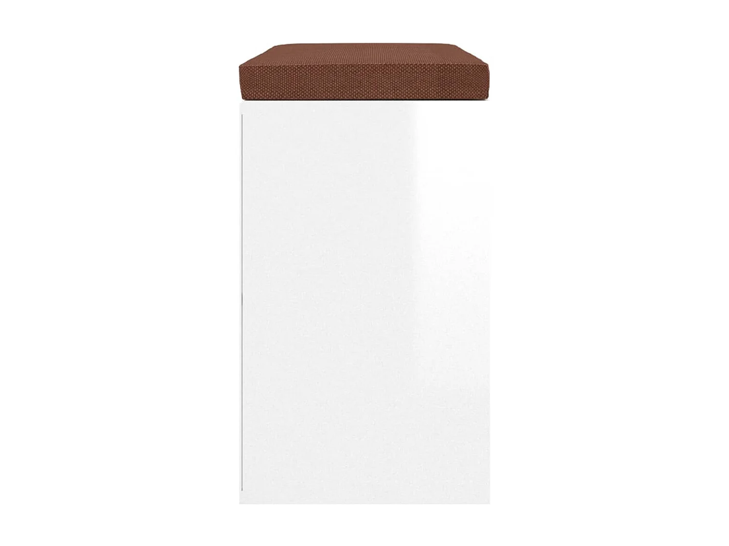 Banco zapatero madera contrachapada blanco brillo 103x30x48 cm ES605495