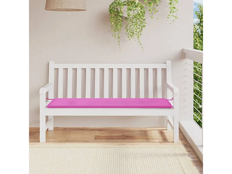 Almofadão p/ banco de jardim 150x50x3 cm tecido oxford rosa PT100385