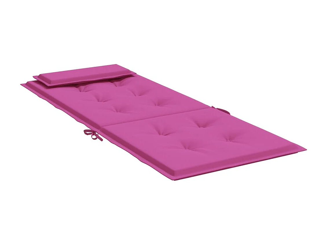 Stoelkussens 4 st hoge rug oxford stof roze NL549352