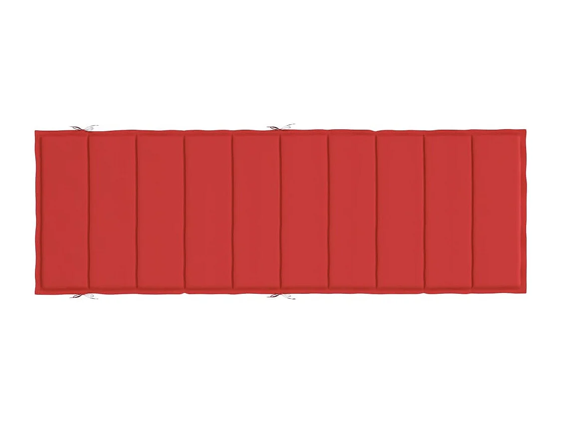 Ligbedkussen 186x58x3 cm oxford stof rood NL181197