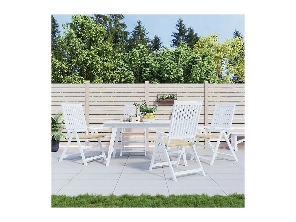 Coussins de chaise de jardin 4 pcs beige 50x50x3cm tissu oxford OFR55875
