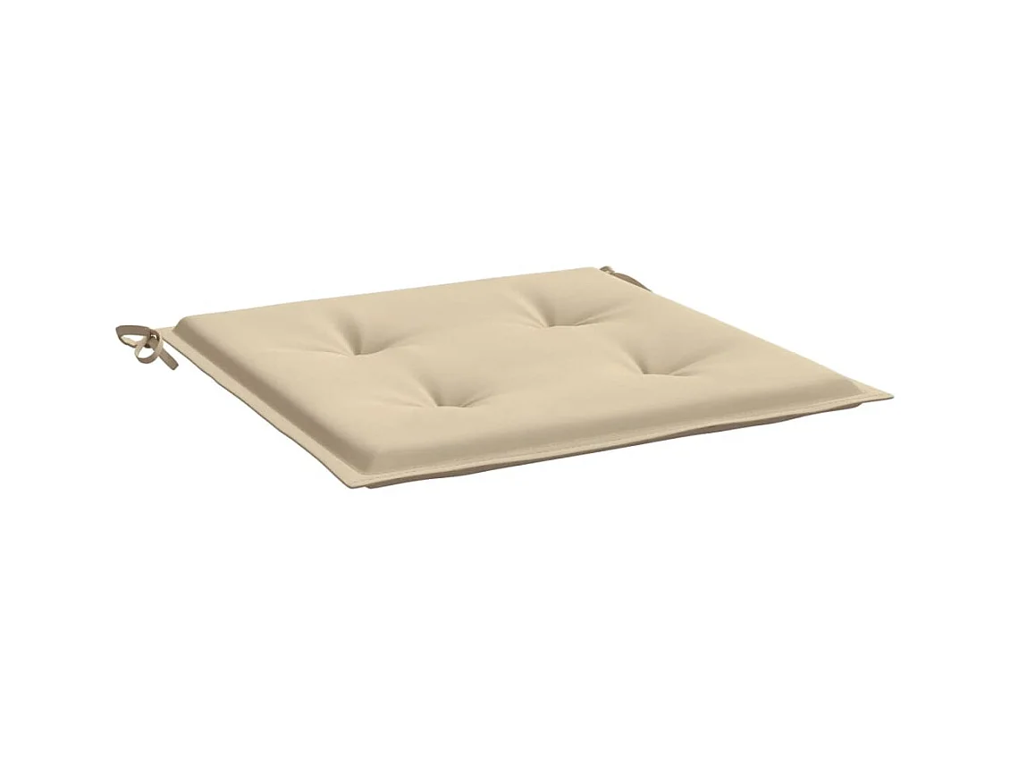 Cojines de silla de jardín 4 uds tela Oxford beige 50x50x3 cm ES223220