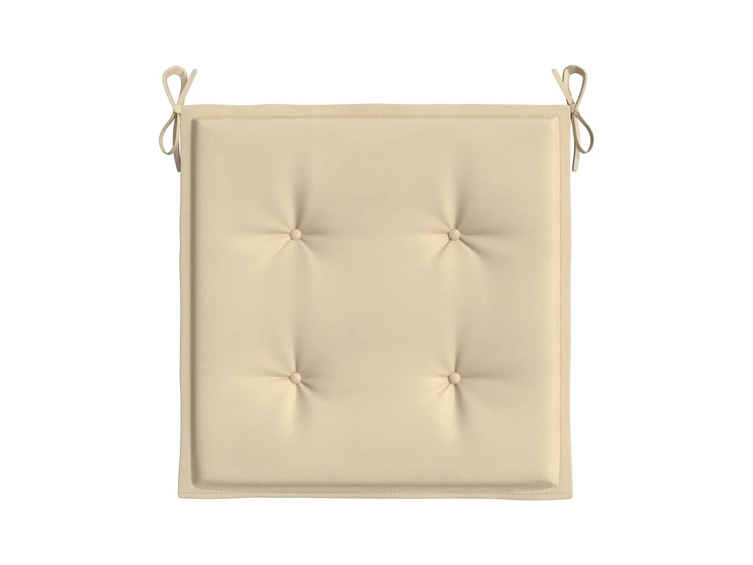Cojines de silla de jardín 4 uds tela Oxford beige 50x50x3 cm ES223220