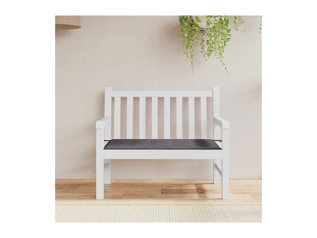 Coussin de banc de jardin anthracite 120x50x3 cm tissu oxford OFR33264