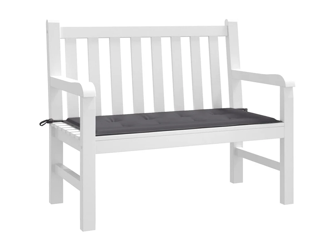 Coussin de banc de jardin anthracite 120x50x3 cm tissu oxford OFR33264