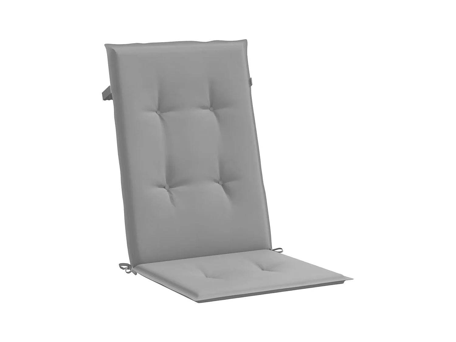 Tuinstoelkussens rugleuning 2 st 120x50x3 cm stof grijs NL521343