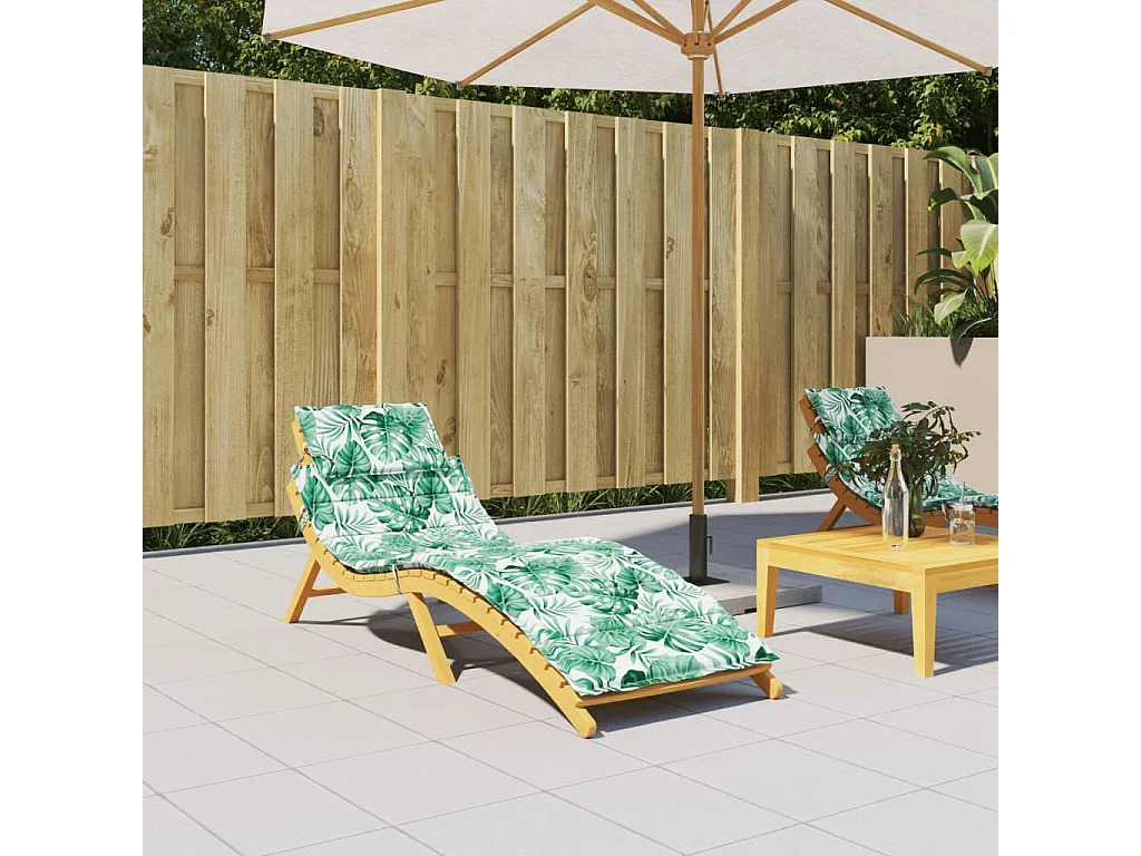 Coussin de chaise longue motif de feuilles tissu oxford OFR57796