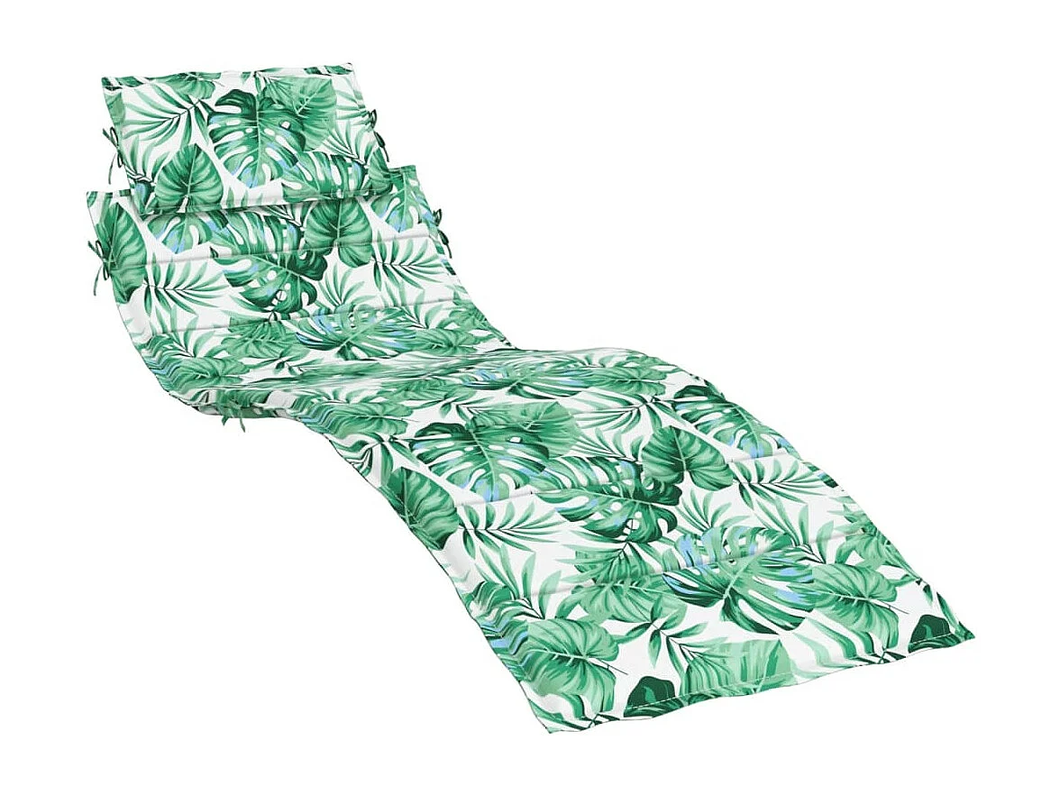 Coussin de chaise longue motif de feuilles tissu oxford OFR57796