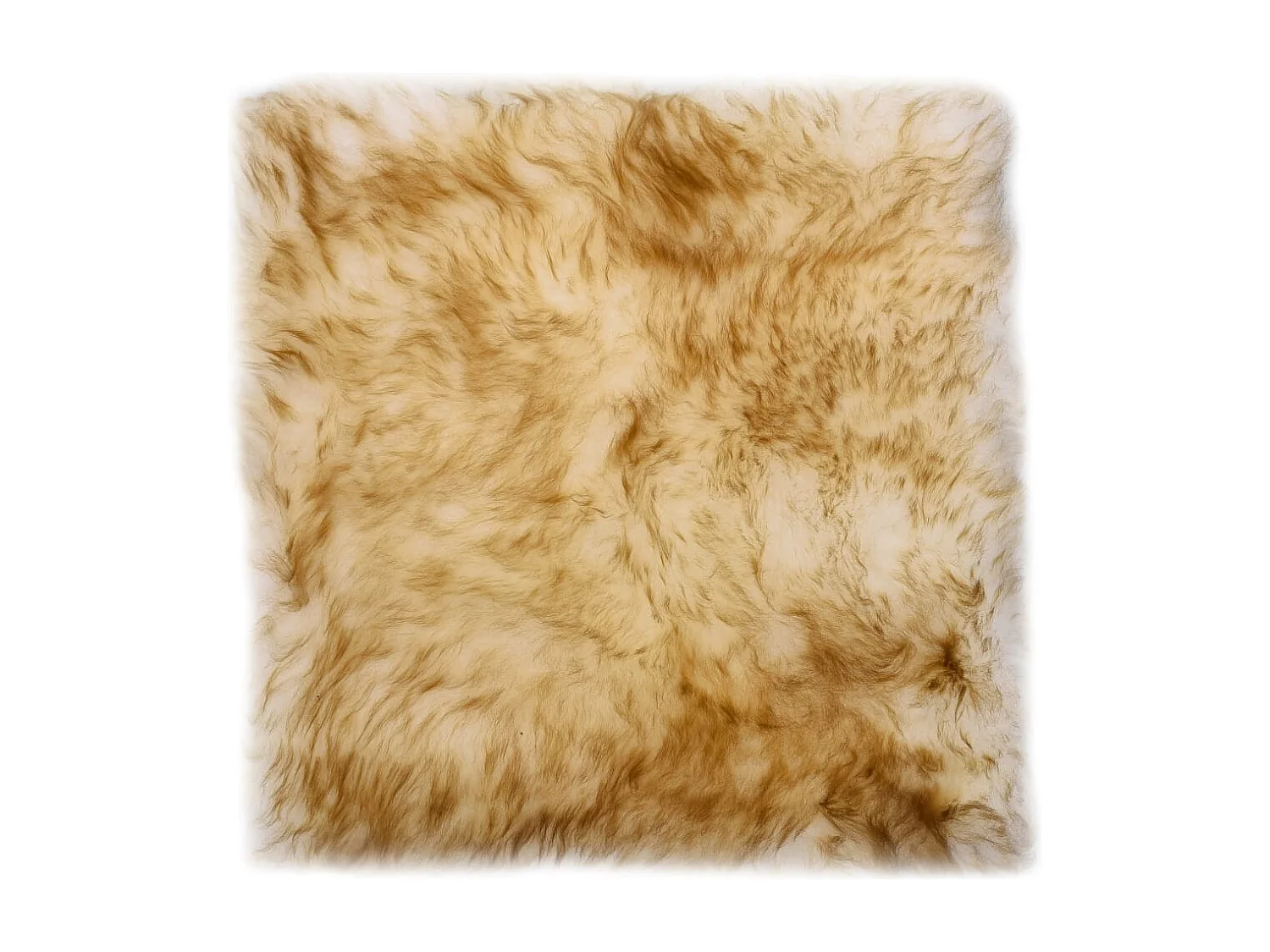 Stoelkussens 2 st 40x40 cm echt schapenvacht gemêleerd bruin NL200753