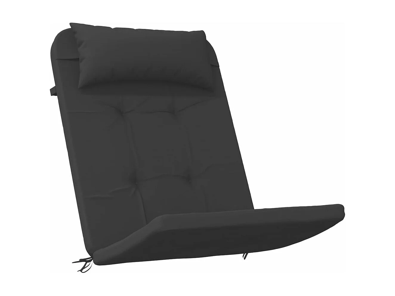 Coussins de chaise adirondack Lot de 2 noir tissu oxford OFR20486