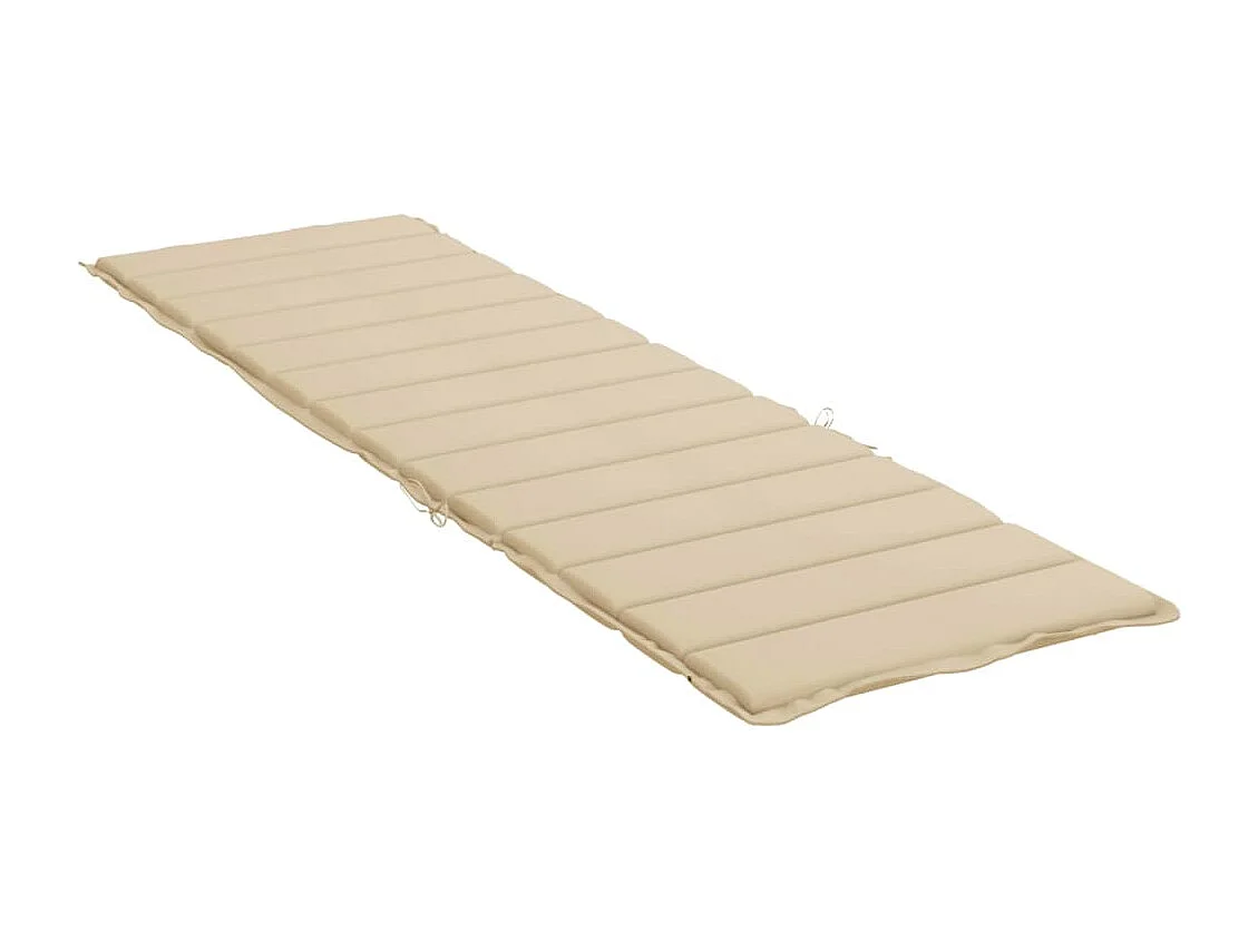 Almofadão p/ espreguiçadeira 200x50x3 cm tecido oxford bege PT636186