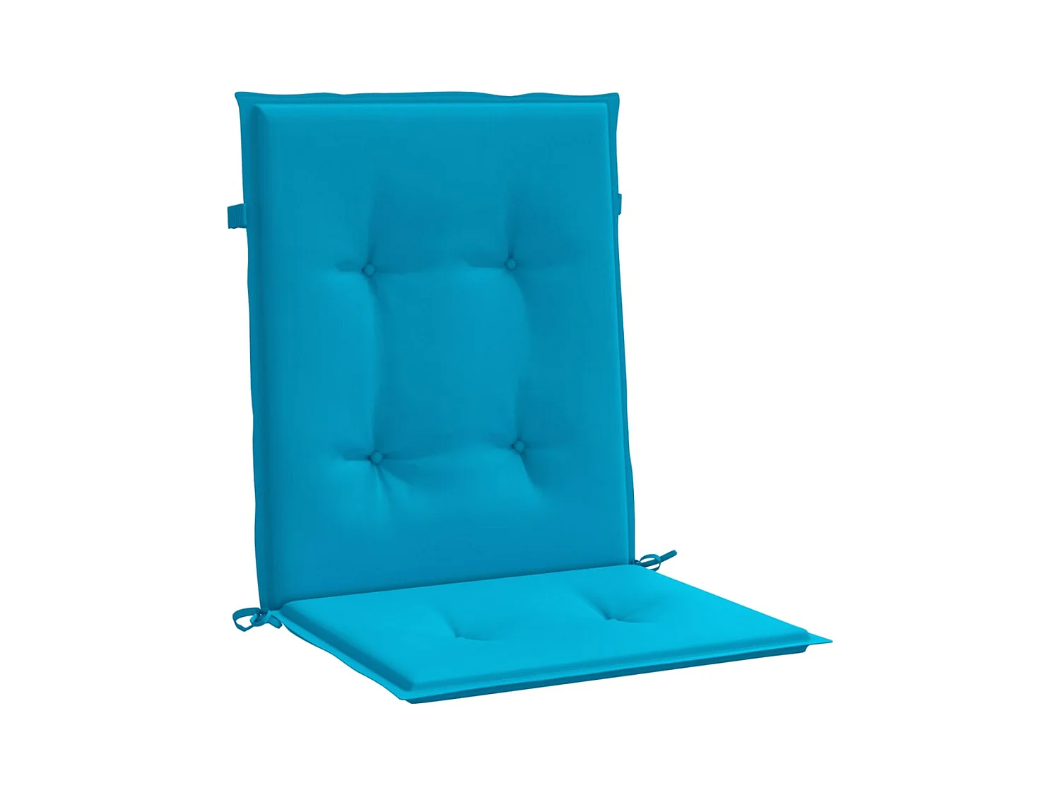Coussins de chaise de jardin à dossier bas Lot de 6 bleu OFR36635