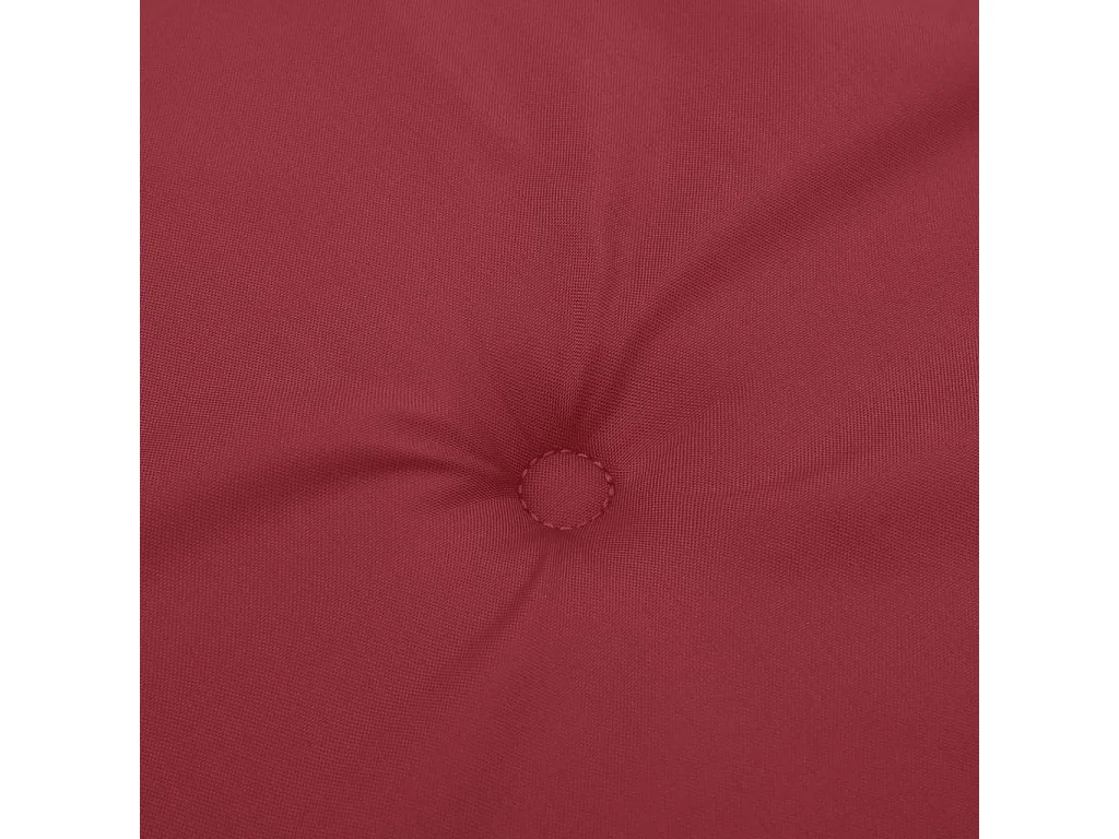 Cojín de banco de jardín tela Oxford rojo tinto 100x50x3 cm ES891713