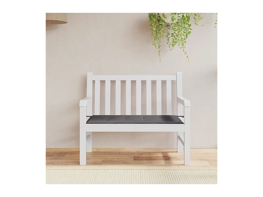 Coussin de banc de jardin anthracite 100x50x3 cm tissu oxford OFR95266
