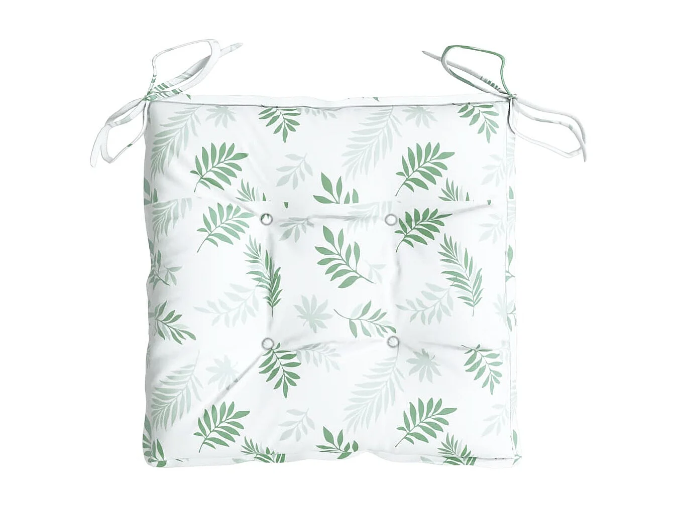 Coussins de chaise 4 pcs à motif de feuilles 50x50x7 cm OFR50057