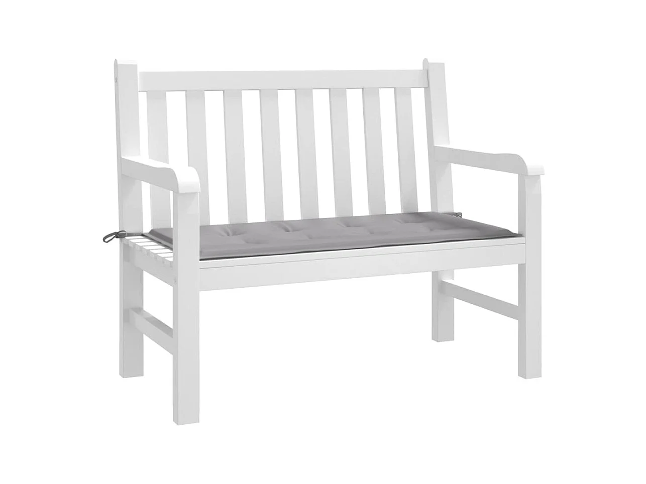 Coussin de banc de jardin gris 120x50x3 cm tissu oxford OFR56164