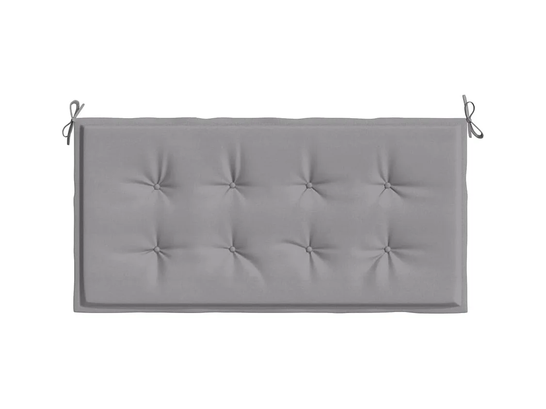 Coussin de banc de jardin gris 120x50x3 cm tissu oxford OFR56164