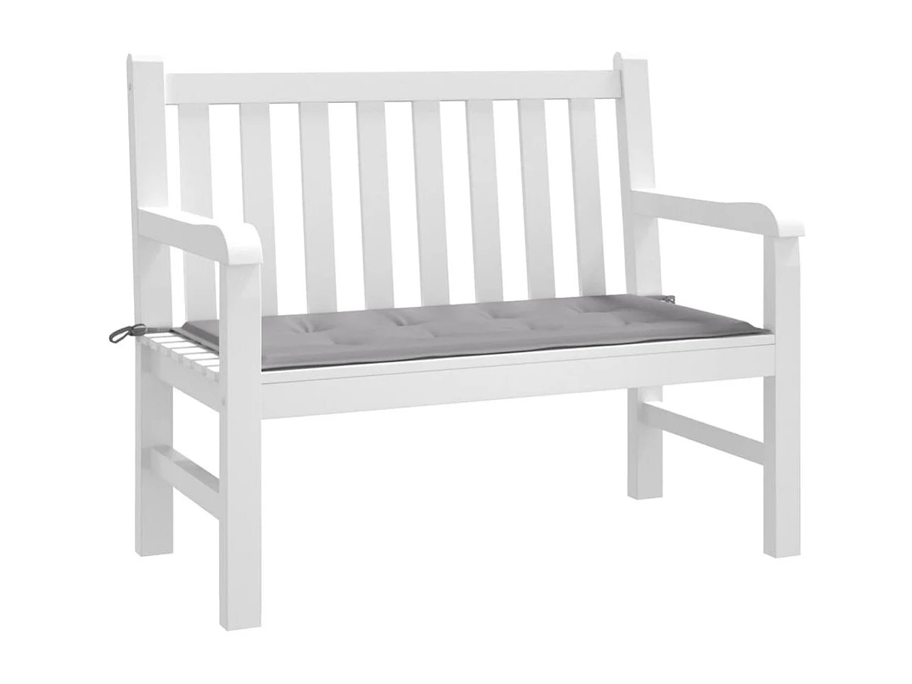 Coussin de banc de jardin gris 120x50x3 cm tissu oxford OFR56164