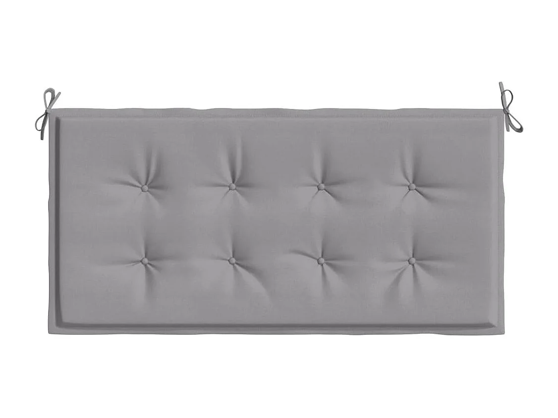 Coussin de banc de jardin gris 120x50x3 cm tissu oxford OFR56164