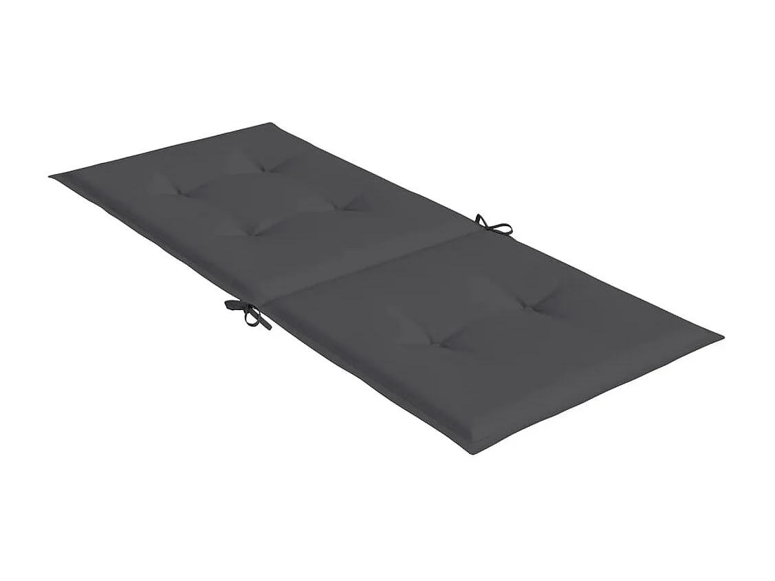 Coussins de chaise de jardin à dossier haut Lot de 6 anthracite OFR27237