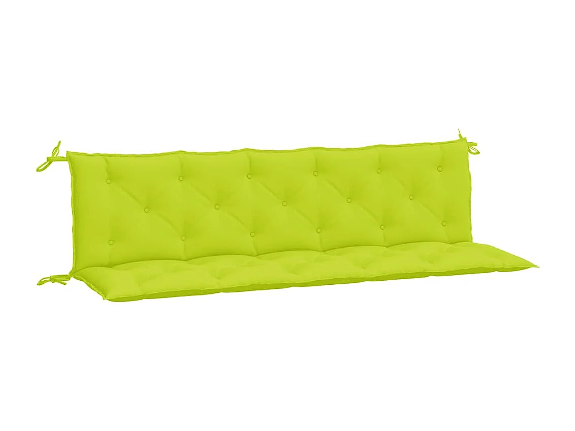 Coussins de banc de jardin 2 pcs vert vif tissu Oxford OFR51733