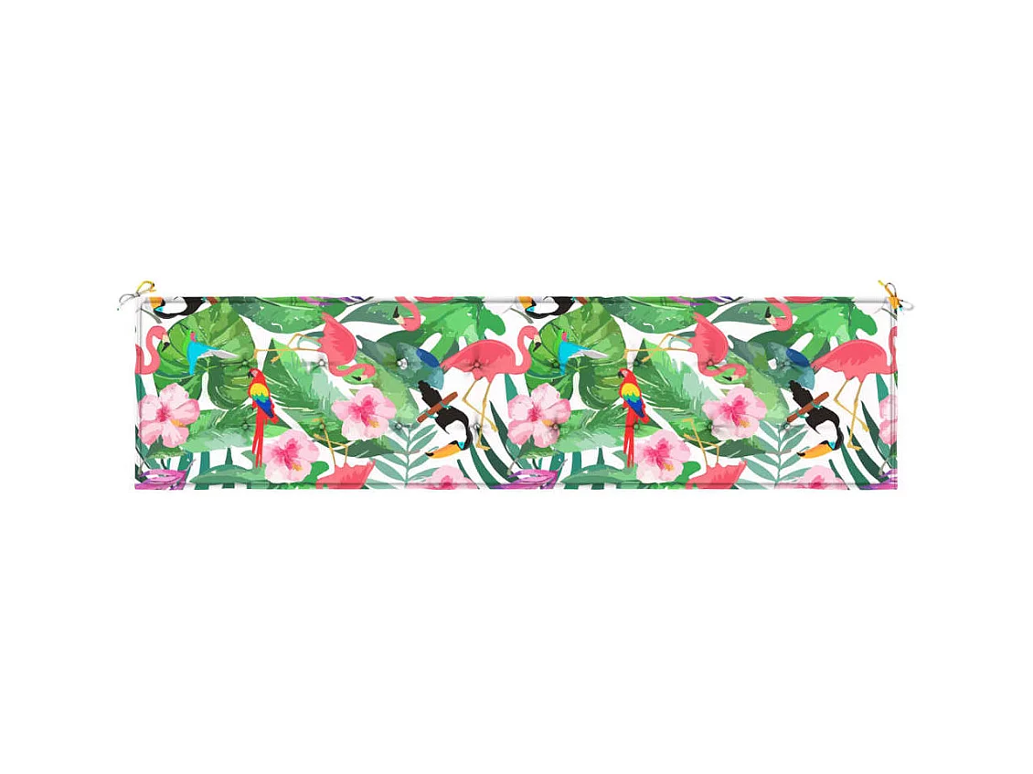 Tuinbankkussen 200x50x3 cm stof meerkleurig NL777317