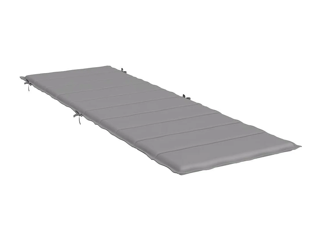 Coussin de chaise longue gris 186x58x3 cm tissu oxford OFR15382