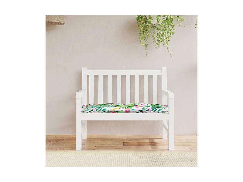 Coussin de banc de jardin multicolore 100x50x7 cm tissu oxford OFR90634