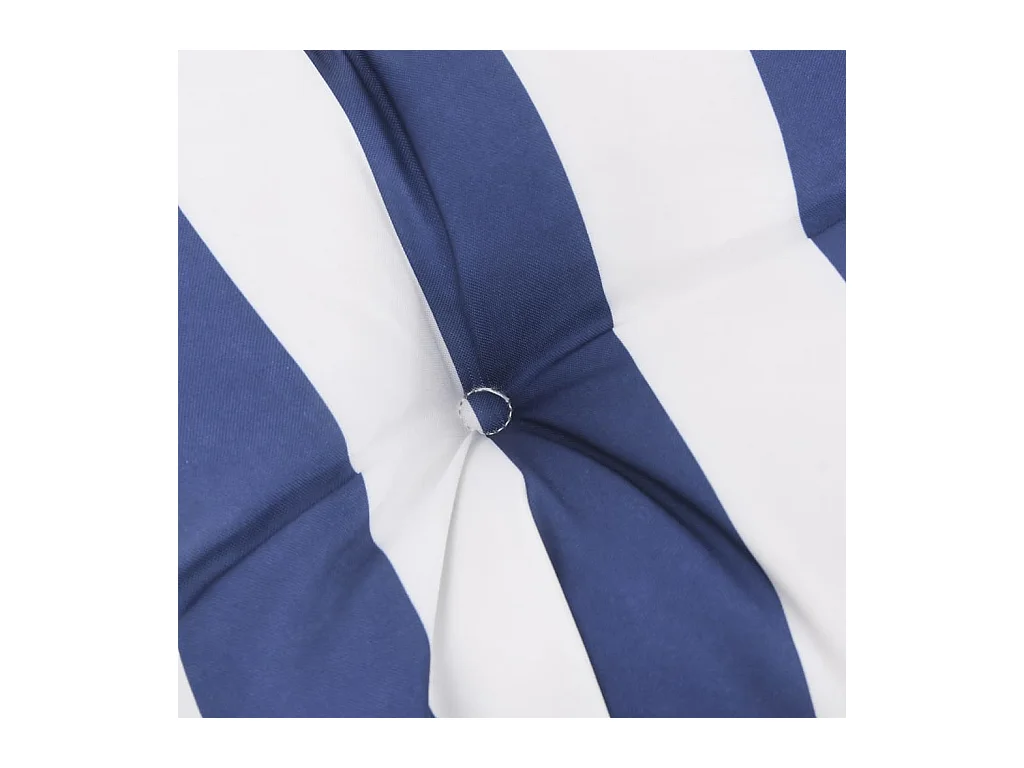 Bankkussen gestreept 180x50x7 cm stof gestreept wit en blauw NL701447