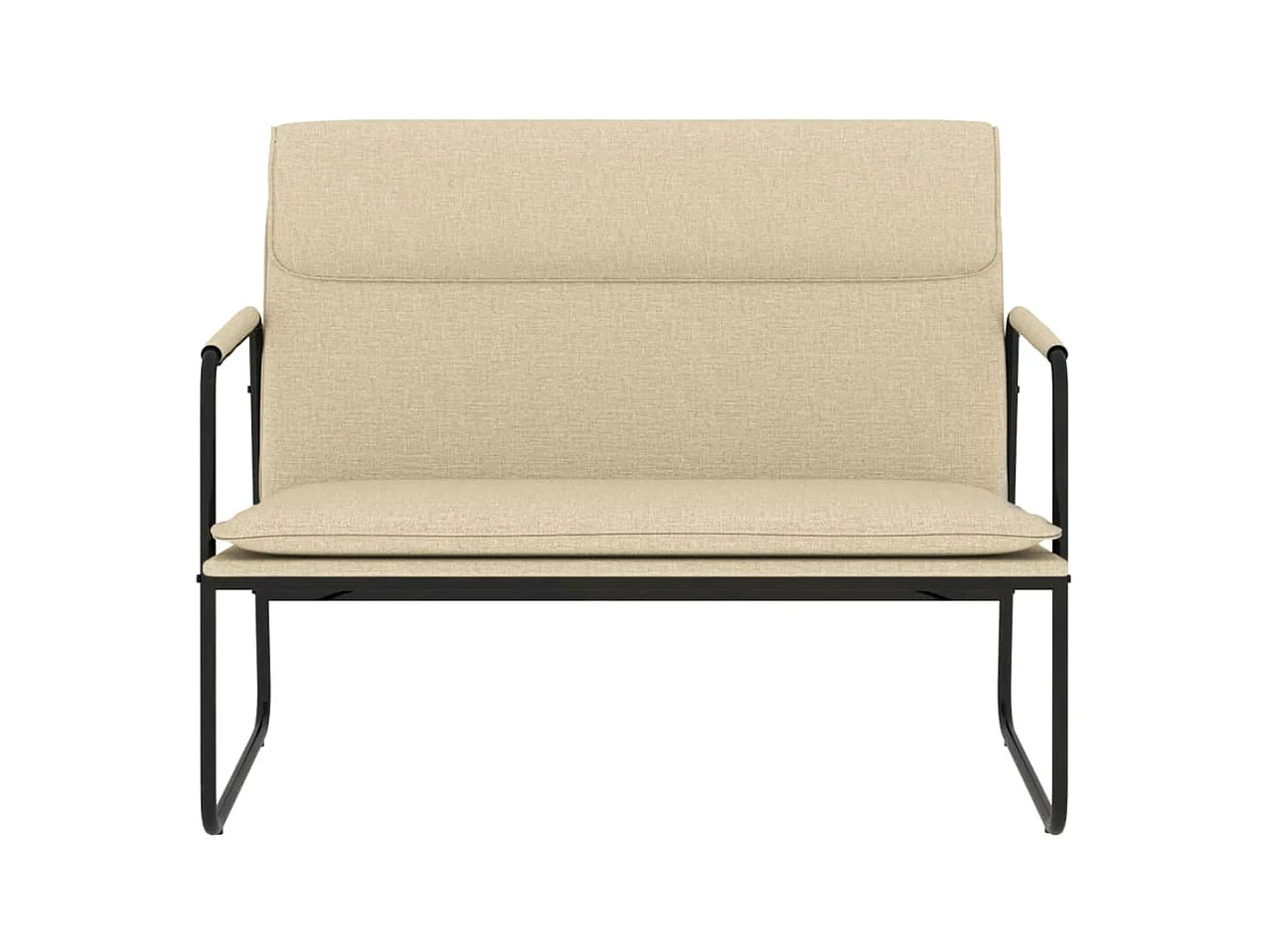 Banc Crème 100x64x80 cm Tissu REO86119
