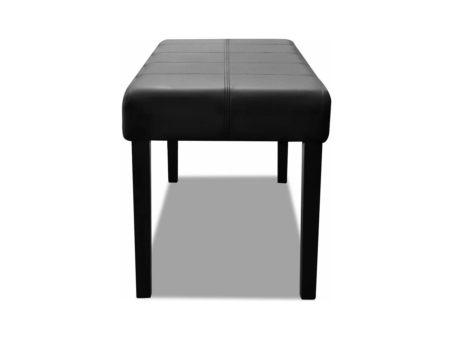 Banco de cuero artificial de alta calidad negro ES520211